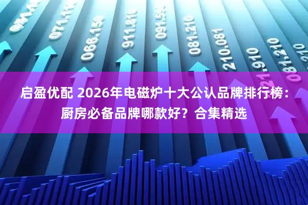 启盈优配 2026年电磁炉十大公认品牌排行榜：厨房必备品牌哪款好？合集精选