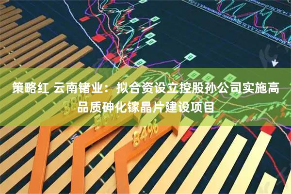 策略红 云南锗业：拟合资设立控股孙公司实施高品质砷化镓晶片建设项目