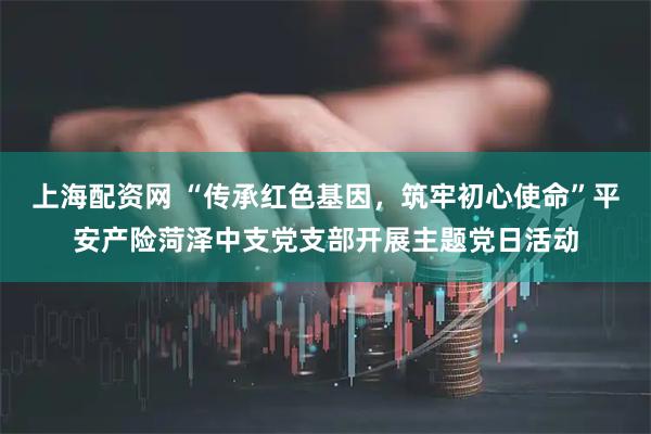 上海配资网 “传承红色基因，筑牢初心使命”平安产险菏泽中支党支部开展主题党日活动
