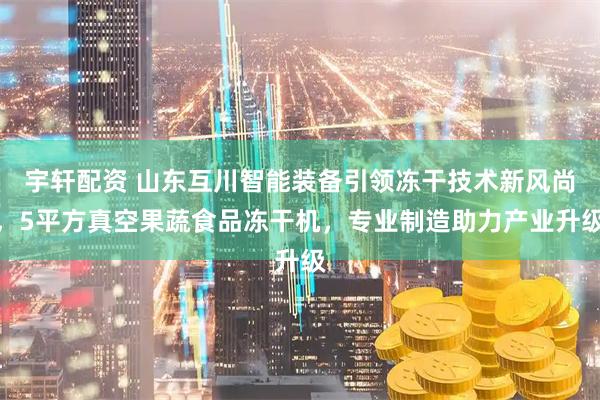 宇轩配资 山东互川智能装备引领冻干技术新风尚，5平方真空果蔬食品冻干机，专业制造助力产业升级